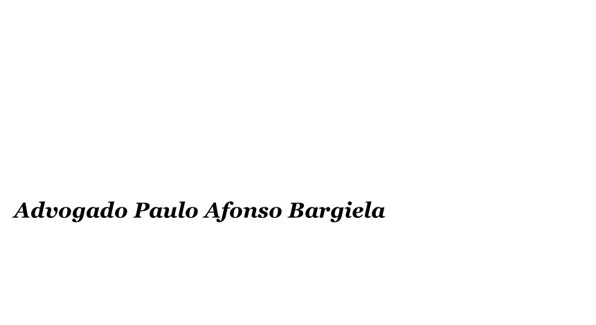 Advogado Paulo Afonso Bargiela